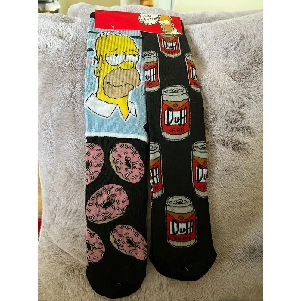 The Simpsons Novelty Socks 2pk